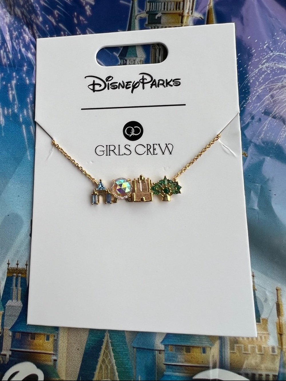 Disney Parks Walt Disney World Attractions Icons Necklace By Girls Crew New